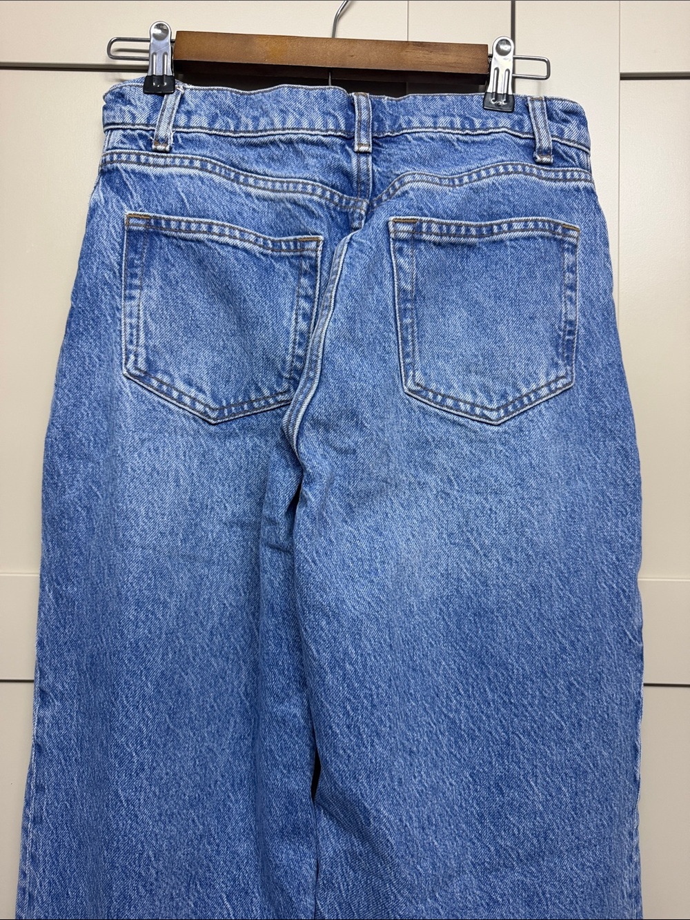 Reformation Blue High-Rise Wide Leg Jeans 25 - Picture 4 of 4